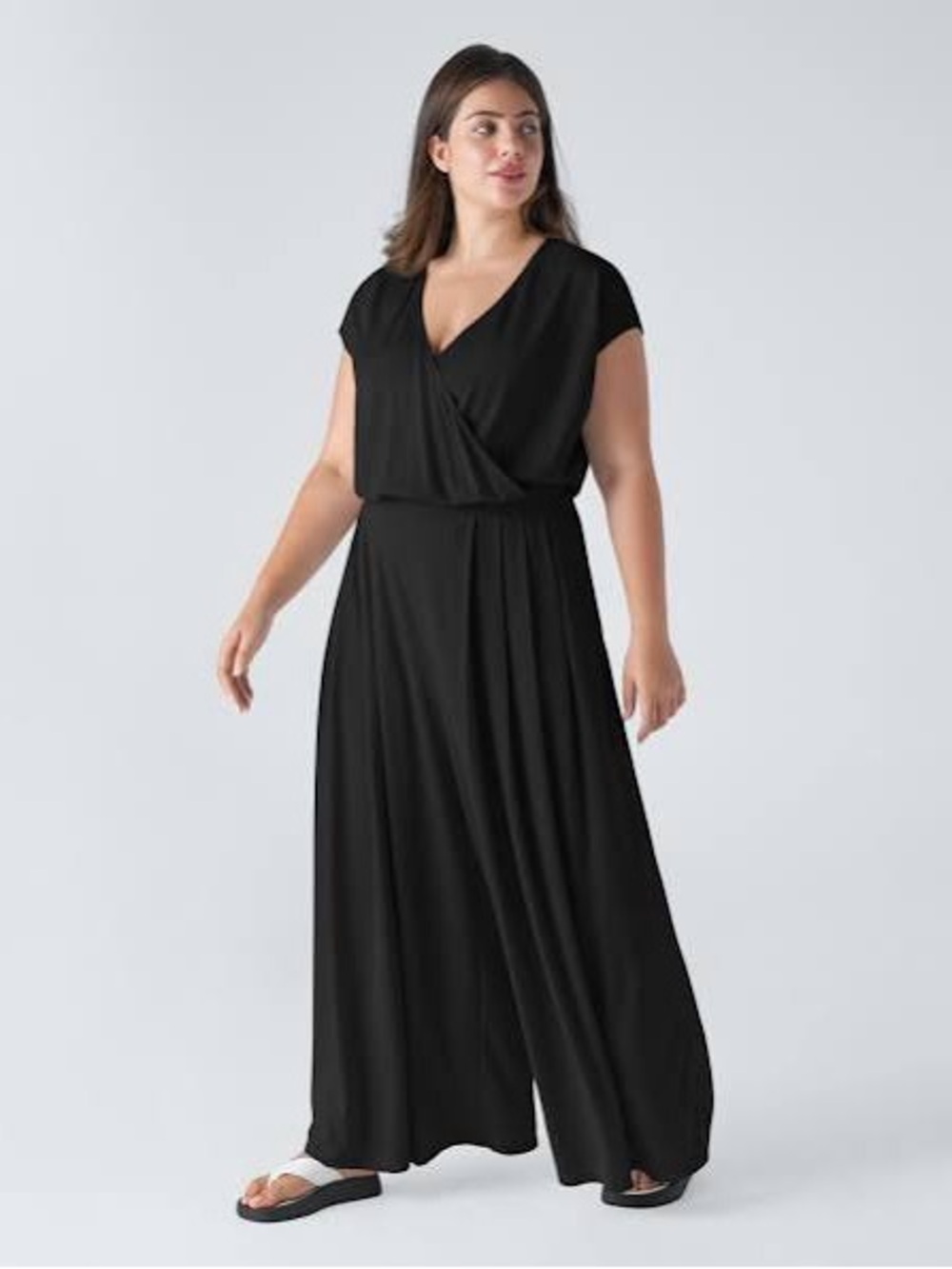 NWT ✨ HALARA Black Wrap-Front Jumpsuit size XL/16